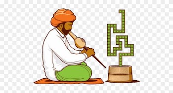 T-shirt Snake Charming Drawing Illustration - T-shirt Snake Charming Drawing Illustration