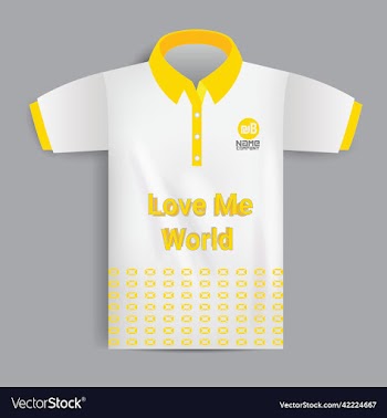t-shirt template set front side back view mocku