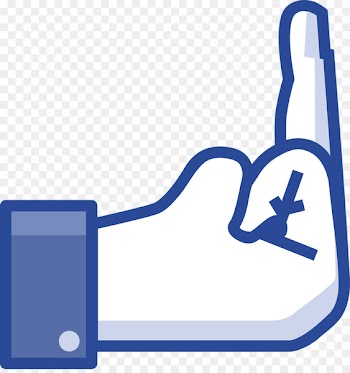T-shirt The finger Facebook Middle finger Like button - vote 