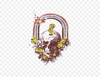 T-shirt Vintage clothing - Vector Skull People 