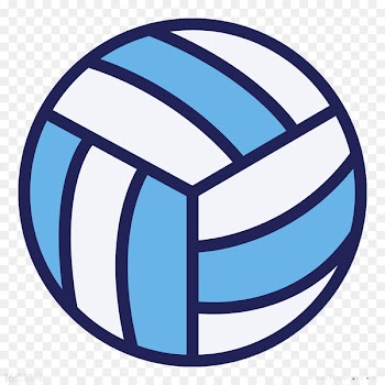 T-shirt Volleyball Logo Sport - Volleyball Blue Flag 