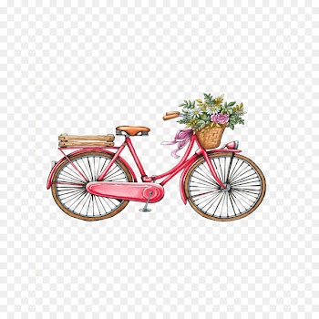 T-shirt Wedding invitation Bicycle Vintage clothing Greeting card - Red Bike 