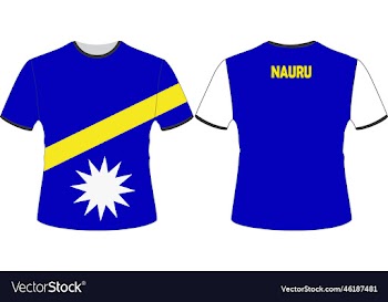 t shirts design with nauru flag