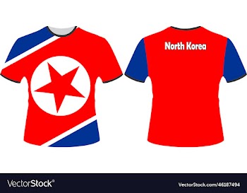 t shirts design with north korea flag