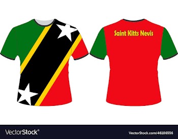 t shirts design with saint kitts and nevis flag ve