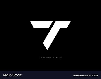 t triangle letter logo