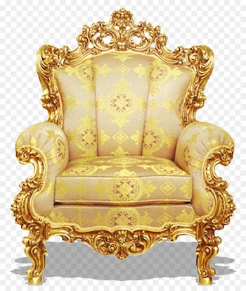 Table Chair Couch Furniture Gold - Golden distinguished throne classical pattern 