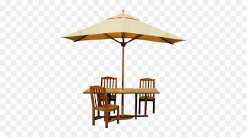 Table Chair Umbrella - Parasol 