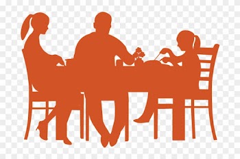 Table Dining Room Dinner Silhouette - People Having Dinner Silhouettes