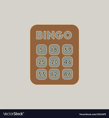 Table game bingo lotto board vector image