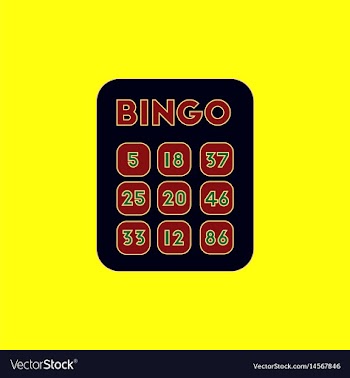 Table game bingo lotto board vector image
