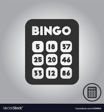 Table game bingo lotto board vector image