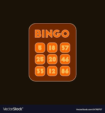 Table game bingo lotto board vector image