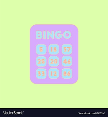 Table game bingo lotto board vector image