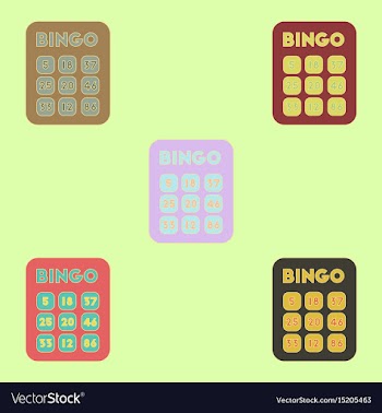 Table game bingo lotto board vector image