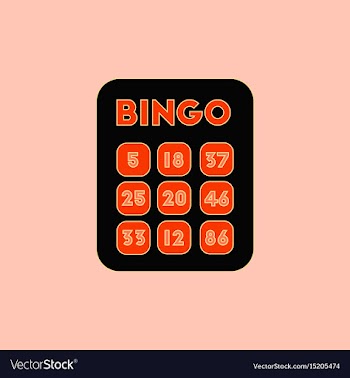 Table game bingo lotto board vector image