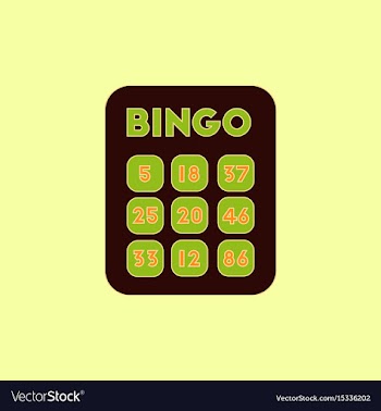Table game bingo lotto board vector image