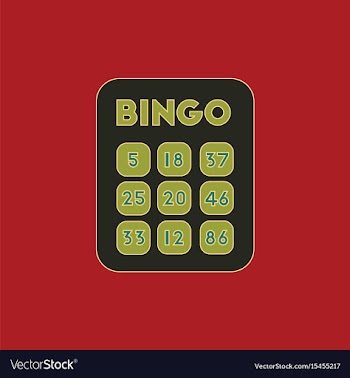 Table game bingo lotto board vector image