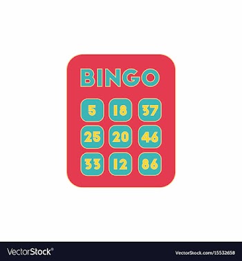 Table game bingo lotto board vector image