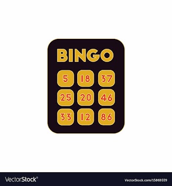 Table game bingo lotto board vector image
