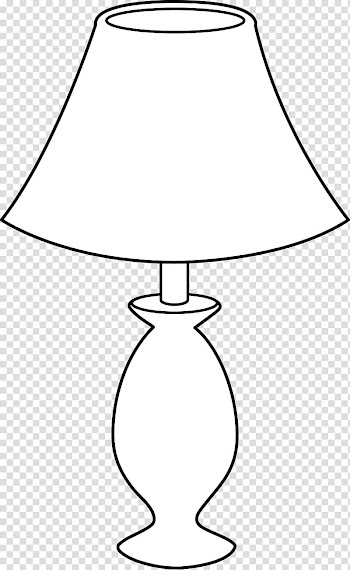 Table Lamp Black and white Incandescent light bulb , Lamp Clip transparent background PNG clipart