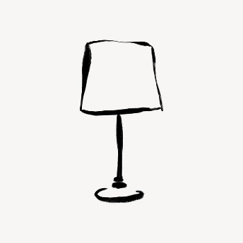 Table lamp collage element, aesthetic | Free Photo - rawpixel