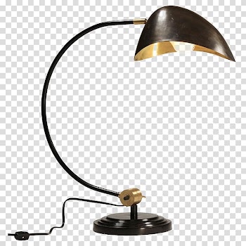 Table Light fixture Lighting Chandelier, Black table lamp transparent background PNG clipart