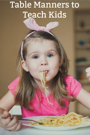 Table Manners for Kids! And a Meal Time Rules Printable - Super ...