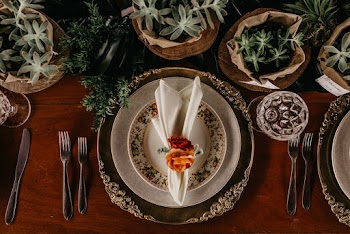 Table Napkin on Plate