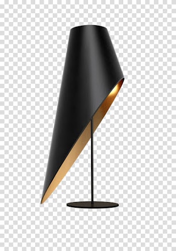 Table Nightstand Light fixture Lighting, Black table lamp transparent background PNG clipart