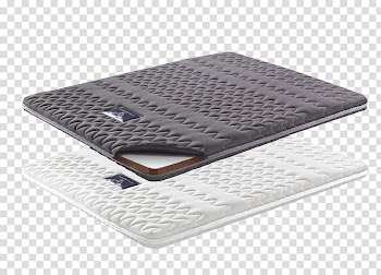 Table Orthopedic mattress Coir Furniture, Two-color mattress double mat material transparent background PNG clipart
