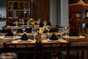 Table Setting With Sunflower Centerpiece
