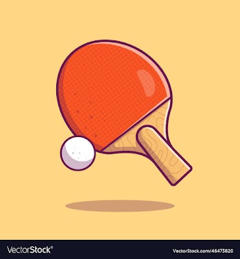 table tennis ball cartoon