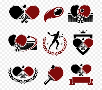 Table tennis Logo - Exquisite table tennis logo vector material 