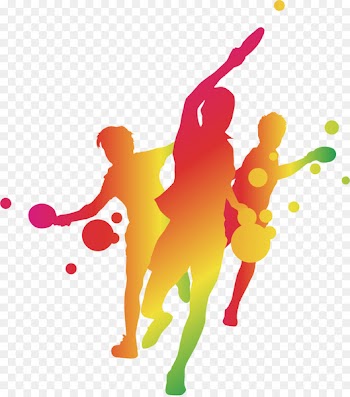 Table tennis - Table tennis silhouette figures 