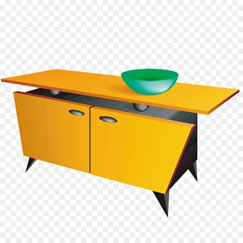 Table Yellow Desk - Yellow Desk model 