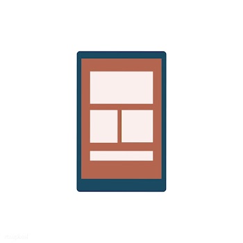 Tablet depicting a web template graphic illus.. | Free stock vector - 429469