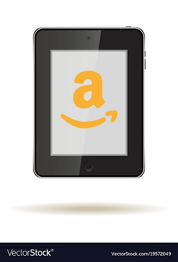 Tablet in ipad style black color with social vector image