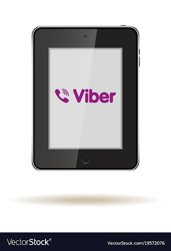Tablet in ipad style black color with social vector image