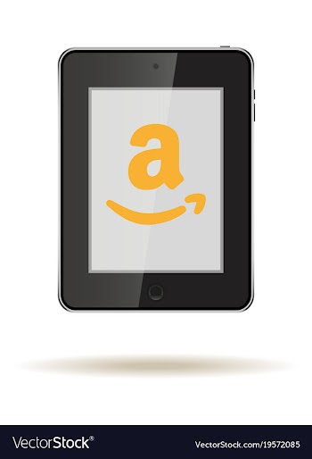 Tablet in ipad style black color with social vector image