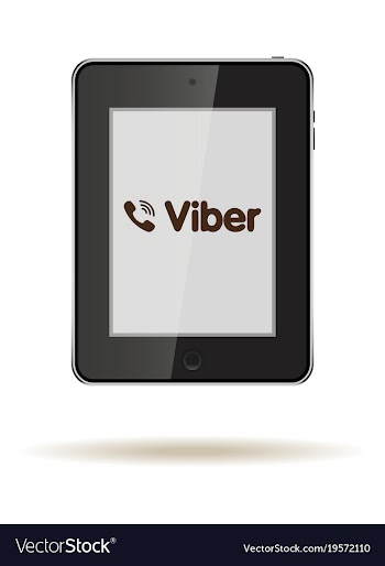 Tablet in ipad style black color with social vector image
