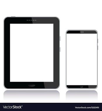 Tablet pc and smart phone vector image