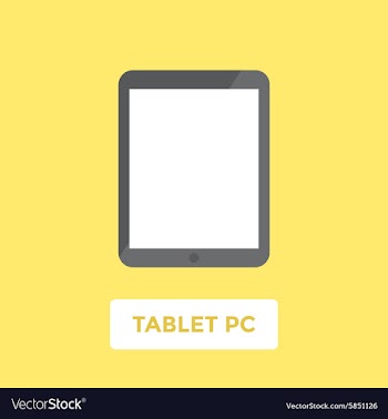  					Tablet PC vector image														
