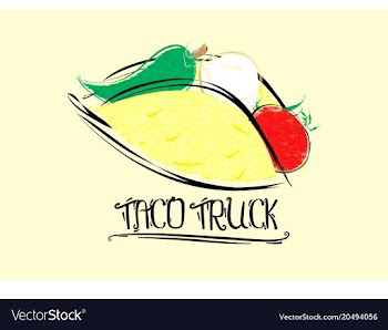 Taco announcement vector image