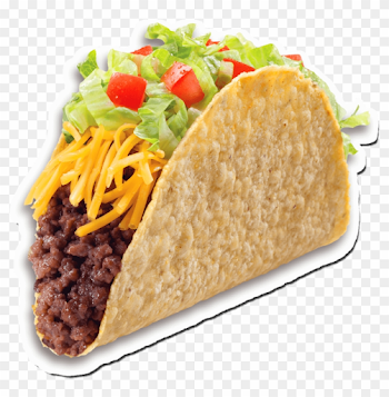 Taco Clipart Real Food - Real Food Sticker, HD Png Download ...