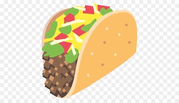 Taco Emoji Cheeseburger Emoticon Sticker - TACOS 