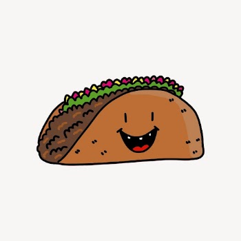 Taco sticker, Mexican food illustration | Free Vector - rawpixel