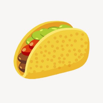 Taco sticker, Mexican food illustration | Free Vector - rawpixel
