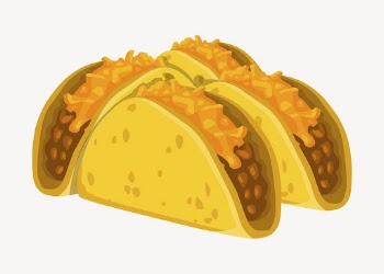 Tacos collage element, Mexican food | Free Vector - rawpixel