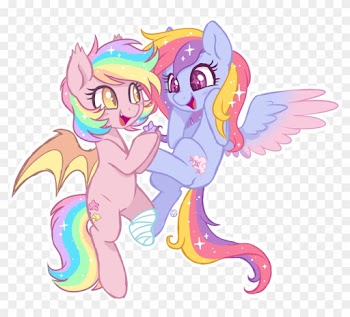 Taesuga, Bat Pony, Blushing, Cute Little Fangs, Fangs, - Cartoon